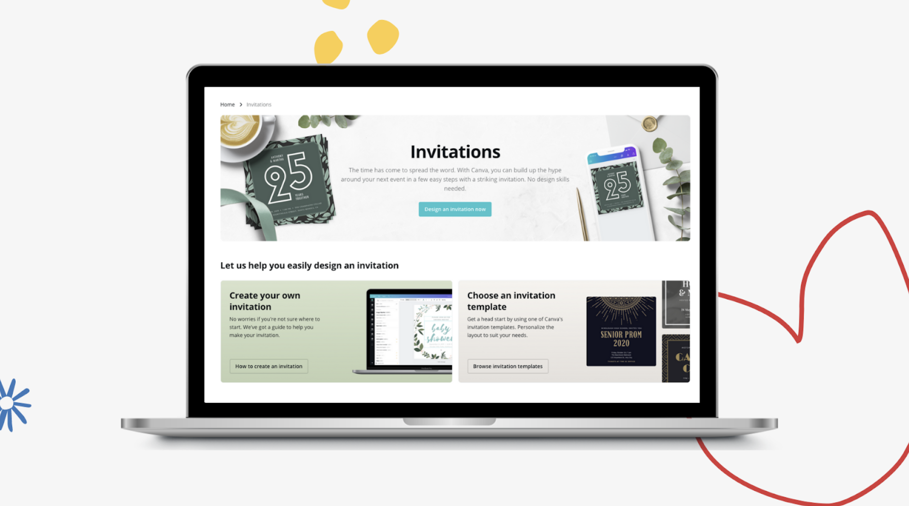 Canva Digital Invitations