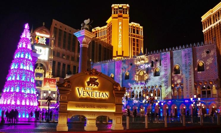 Venetian, Las Vegas, Decorative, Evening, Lights