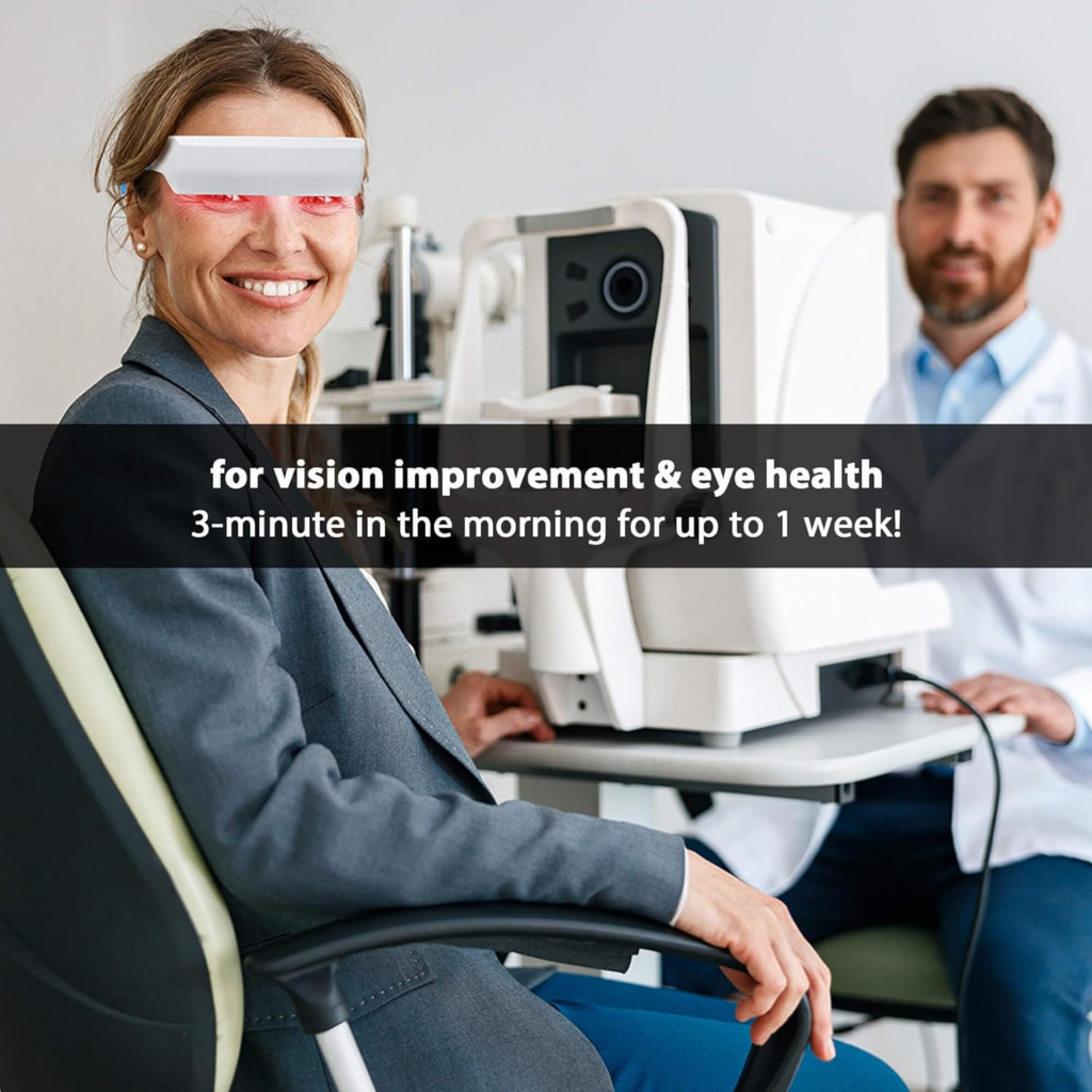 Red Light Therapy Glasses for Eye Wellness & Relaxation