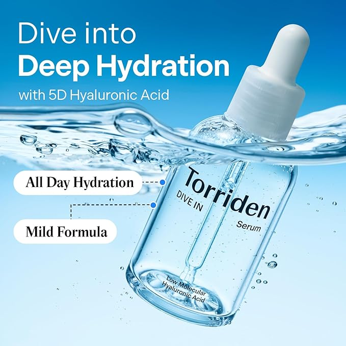Best Korean Skincare for Glass Skin in 2026-Torriden DIVE IN Hyaluronic Acid Serum