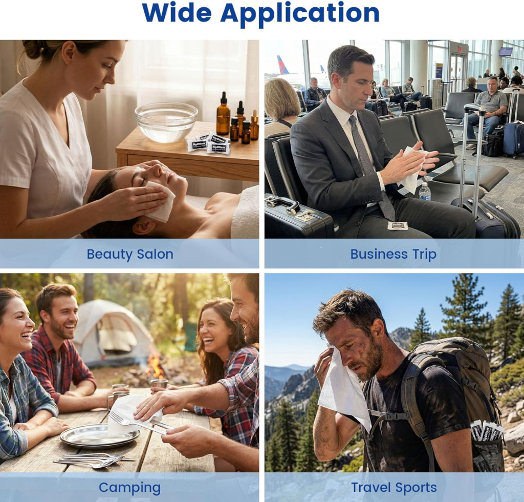 BigOtters 500 PCS Compressed Towels, Bulk Travel Pack