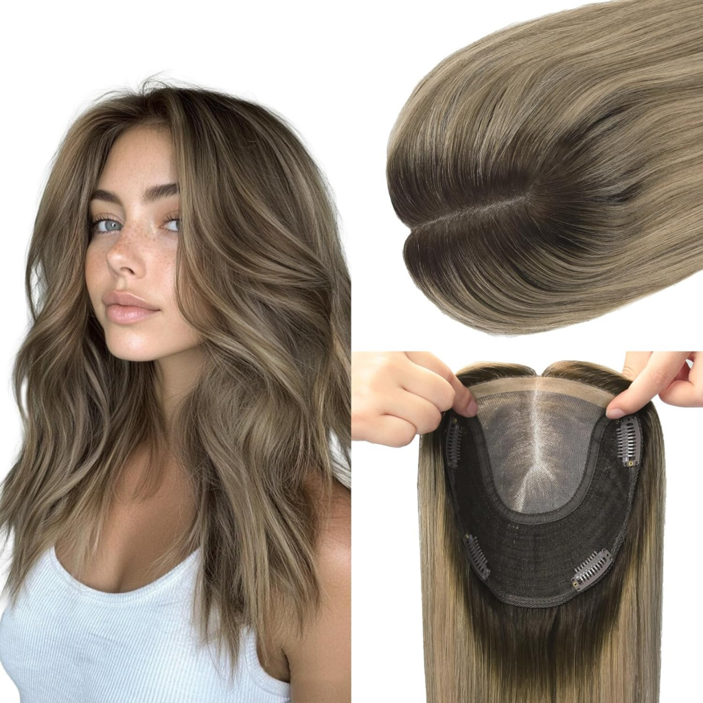 kolala Silk Base Human Hair Topper